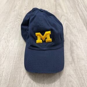 Jordan Michigan Wolverines Strapback Hat Blue Yellow Baseball Cap Jumpman